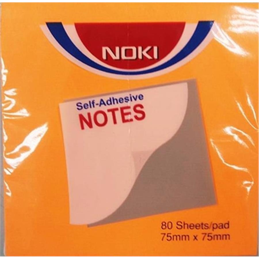 Noki Memo Self Stick Notes 75x75 Orange 12164 Dolma Kalem, Tükenmez