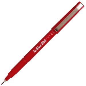 Artline Fine Liner 0.4 Dark Red EK-200N