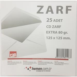 Can Cd Zarfi 125x125 mm 90gr Extra 25 Lik