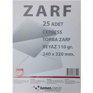 Can Torba Zarf 240x320 mm 110gr BeyazExpress 25 Lik