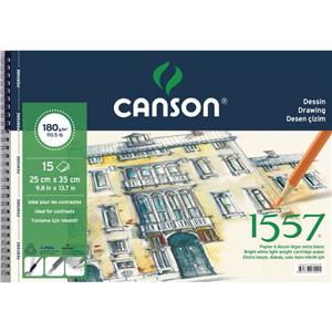 Canson 1557 Çizim Blok Spralli 180 Gr 15sf