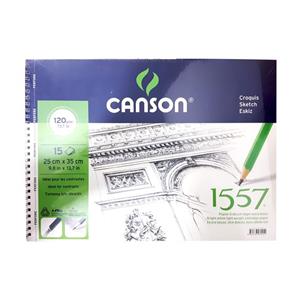 Canson 1557 Çizim Blok 120gr 15yp 25x35 FCNS120152535