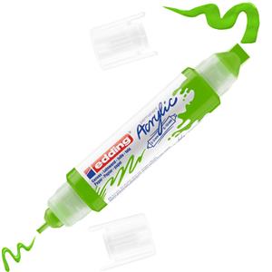 Edding Permanent Kalem Akrilik Sarı Yeşil 5400 3D Double 927
