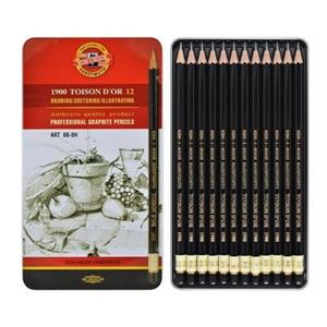 Koh-I-Noor Graphite Kalem Seti 12 Li Art8b-2h 1902