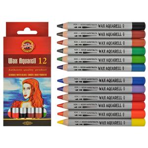 Koh-I-Noor Wax Aquarelle Boya Kalemi 12 Li 8282 Ka