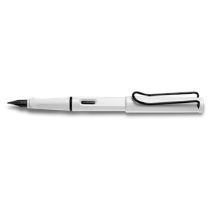 Lamy Safari Dolmakalem Siyah Klips F Uç Beyaz 19BS-F