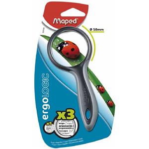 Maped Ergologic Büyüteç X3 - 50mm Gri 039100