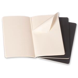 Moleskine Defter Çizgili Large Cahier Soft Kapak 3lü 13x21 Siyah