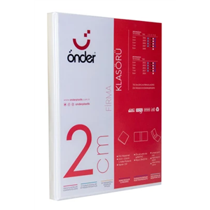 Önder Firma Klasörü 2cm 4 Halka Beyaz 2012-5