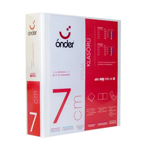 Önder Firma Klasörü 7cm 2 Halka Beyaz 2007-5