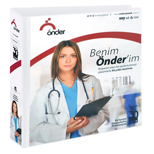 Önder Firma Klasörü A3 Yatay 5cm 4 Halka Beyaz 2023-5