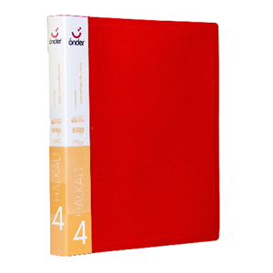 Önder Pp 4 Halkalı Dosya Kırmızı 1104-2