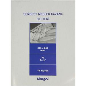 Özkan Serbest Meslek Kazanç Defteri 48yp G0631