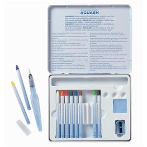 Pentel Aquash Akvarel Krayon+sulu Firçaset Gsk1-10
