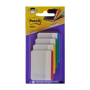 Post-It İndex Sert Seperatör 4 Renk X 6adet 686f-1