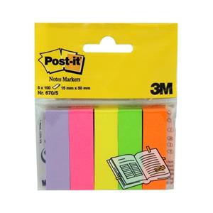Post-It İndex Işaret Bandı 5 Renkx100yp 670/5