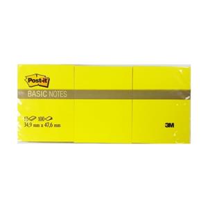 Post-It Yapışkanlı Not Kağıdı Karışık 34,9x47,6mm 12li