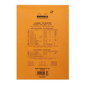 Rhodia A4 Çizgili Bloknot Turuncu Kapak 18600