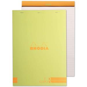 Rhodia A4 Çizgili Bloknot Yeşil Kpk 90gr RS18966