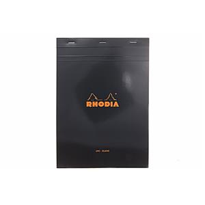 Rhodia A4 Çizgisiz Bloknot Siyah Kapak 180009