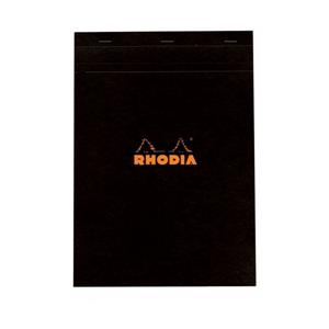 Rhodia A4 Kareli Bloknot Siyah Kapak 182009