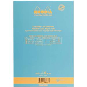 Rhodia A5 Çizgili Bloknot Turkuaz Kpk 90gr 70yp RS16967