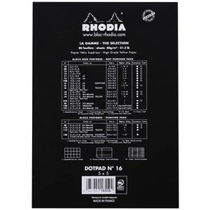 Rhodia A5 Dot Bloknot Siyah Kap.80gr RT16559