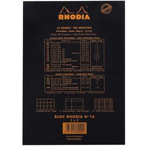 Rhodia A5 Kareli Bloknot Siyah Kpk 80gr RT162009