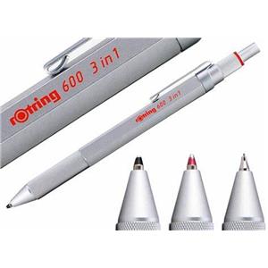 Rotring 600 Multipen Üç Fonksiyonlu Kalem Krom 2164109