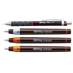 Rotring Isograph Set (0.2-0.4-0.6)+tikky 0.5 S069