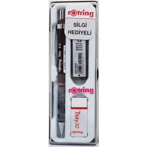 Rotring Tikky Rd 0.5 Versatil+Silgi+Min Bordo