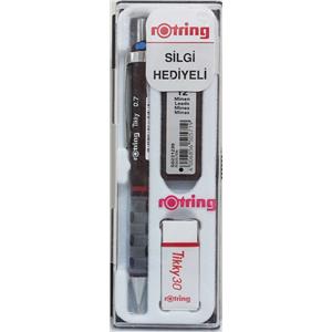 Rotring Tikky Rd 0.7 Versatil+Silgi+Min Bordo