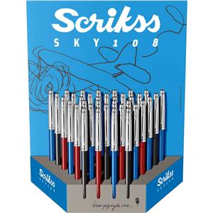 Scrikss 108 Sky Bordo Tükenmez Kalem