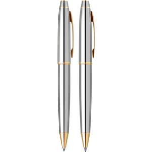Scrikss 35 Tükenmez & Versatil Kalem Gold Krom