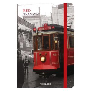 Scrikss Defter A5 Çizgisiz Red Tramvay