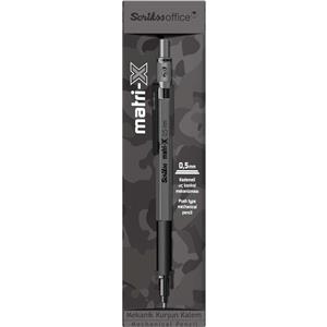 Scrikss Matri-x Versatil Kalem 0.5mm Şeffaf Kutu Gri