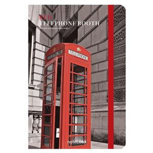 Scrikss Red Telephone Booth A5 100 Yp. Çizgili Def