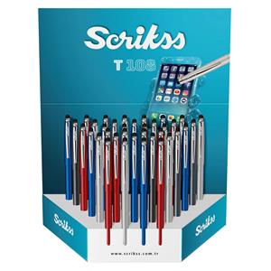 Scrikss T108 Stylus Tükenmez Kalem Kırmızı