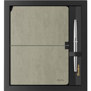 Scrikss Verona Defter A5 Yeşil & 800M RB Krom Kalem Set SD600-11