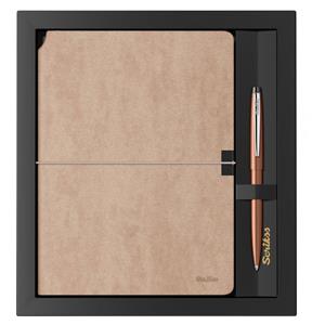 Scrikss Verona Defter Vizon & F108 Kalem Bronz Set SD600-14