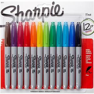 Sharpie Fine Permanent Markör 12li 2065404