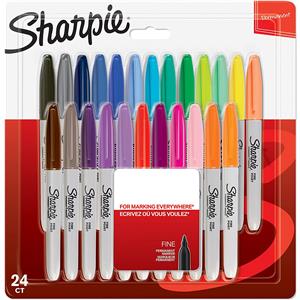 Sharpie Fine Permanent Markör 24'lü Karışık 2065405