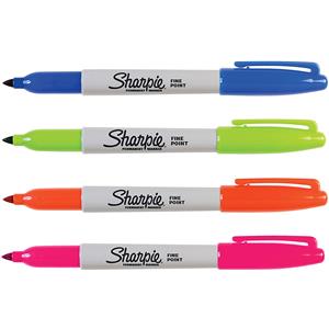 Sharpie Fine Permanent Markör Canlı Renk 4lü (F)