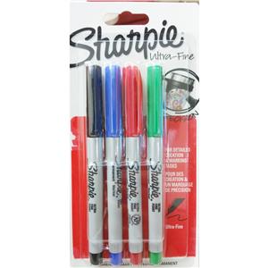 Sharpie Ultra Fine Permanent Markör 4lü 835360