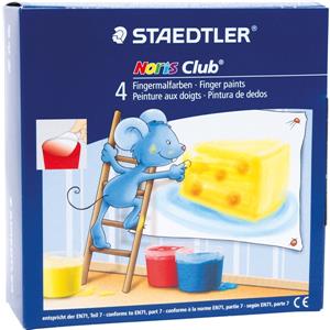 Staedtler Noris Clup Parmak Boya 4 Renk 100ml 130G