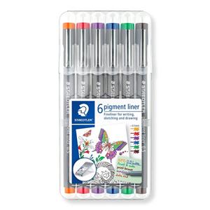 Staedtler Pigment Liner Karışık 0.5 mm 6'Lı Set