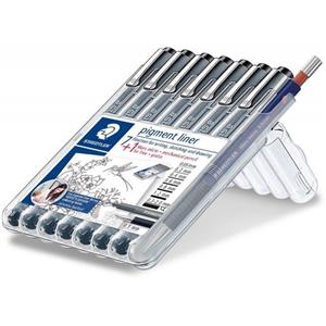 Staedtler Pigment Liner Siyah 7'Li+Versatil 775