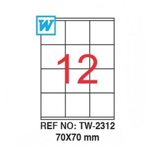 Tanex Tw-2312 70 X 70 mm Laser Etiket