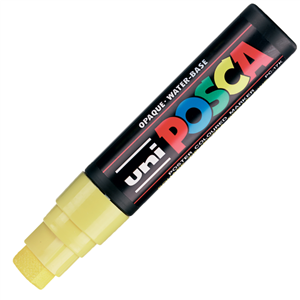 Uni Posca 15.0 Su Bazlı Poster Markörü Sarı PC-17K