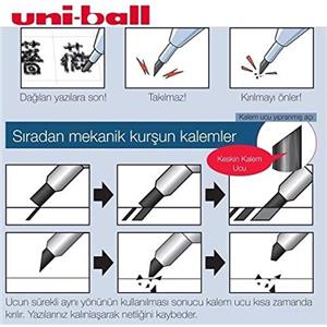 Uniball Kurutoga T 0.7 Versatilkalem Siyah M7-450t